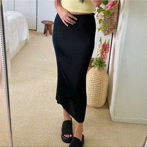 Y2K maxi pencil skirt